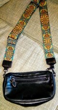 Nice Faux Leather Shoulder Bag With Beautiful Adjustable Cloth Strap