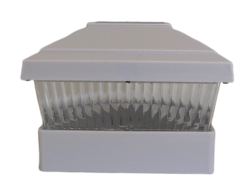 6 Pack Solar Black/Copper/Off White Square Post Fence Mount Cap Lights 5x5 Post - Picture 16 of 21