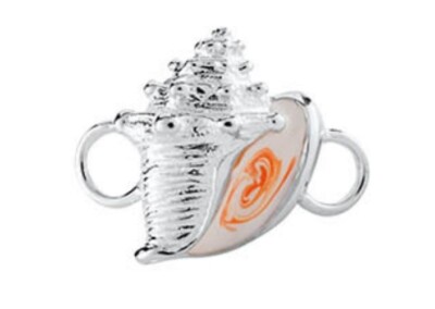 LeStage Convertible Bracelet Clasp Beach Conch Shell Sterl Silver SB5639