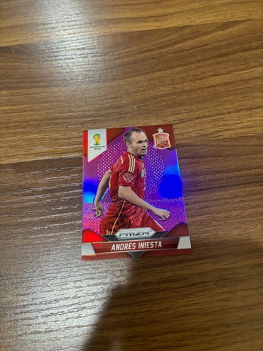 2014 World Cup Prizm Andres Iniesta Purple Prizm #177 /99