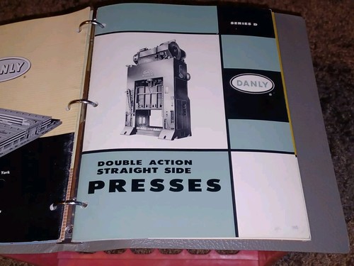 1950's DANLY MACHINE SPECIALTIES INC PRESSES CATALOG BOOK LOT SALES BINDER Tools - Picture 7 of 12
