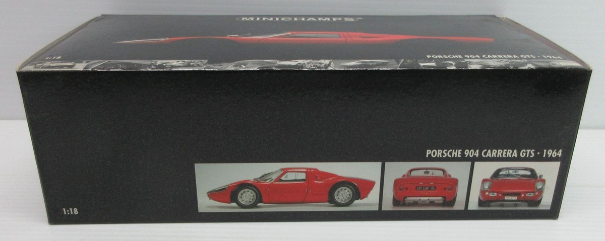 ミニカー MINICHAMPS Porsche 904 Carrera GTS 1/18 1:18 SCALE 1964 PORSCHE 904 GTS RACING SILVER #50 BY