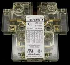 Allen Bradley 195-GA02 Auxiliary Contact Switch, Series A, NEW