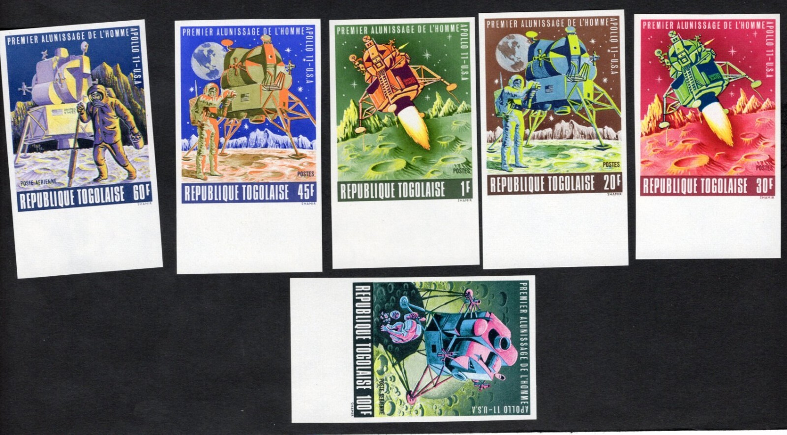 Togo 1969 stamps Mi#703B-708B START8%ONLY MNH CV=108$