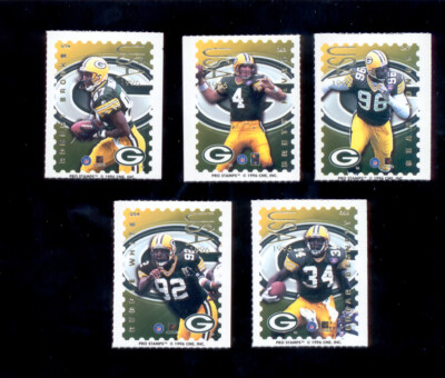 1996 PS Green Bay Packers Sticker Set BRETT FAVRE REGGIE WHITE ROBERT ...