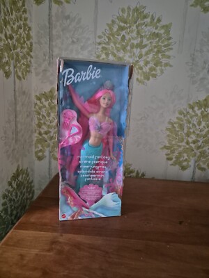 Rare 2002 Mermaid Fantasy Barbie New Boxed Nrfb Bnib Hot Pink Hair Collectors