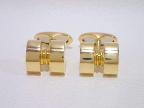 GEORG JENSEN #1067 18k yellow gold cufflinks - Picture 1 of 9