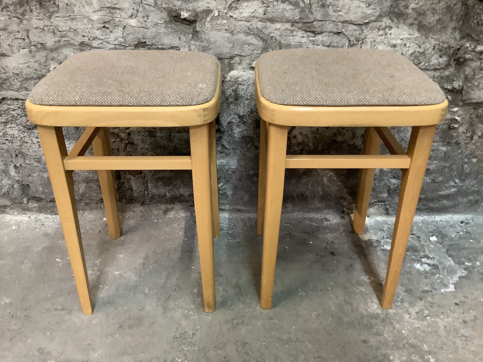 PAIR OF VINTAGE RETRO KITCHEN STOOLS eBay