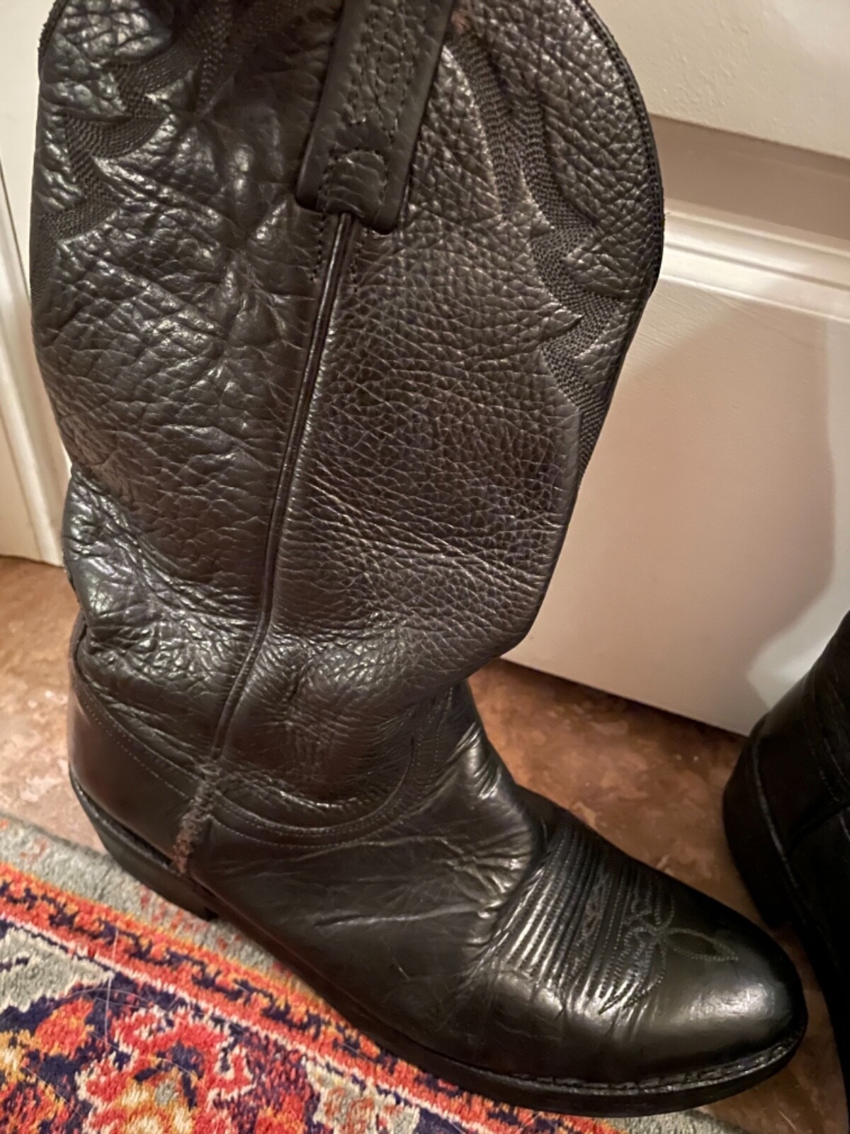 Leather Western Cowboy BOOTS T3094R4