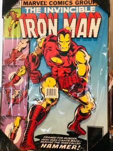Iron-Man-Marvel-19-034-x-13-034-Wooden-Wall-Art-Silver-Buffalo-Comic-Poster-Plaque-NWT