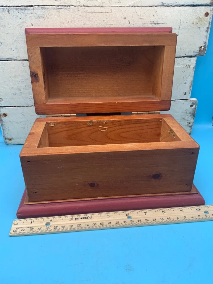 Jane Carroll Solid Wood Hinged Storage Box - Image 3 of 4