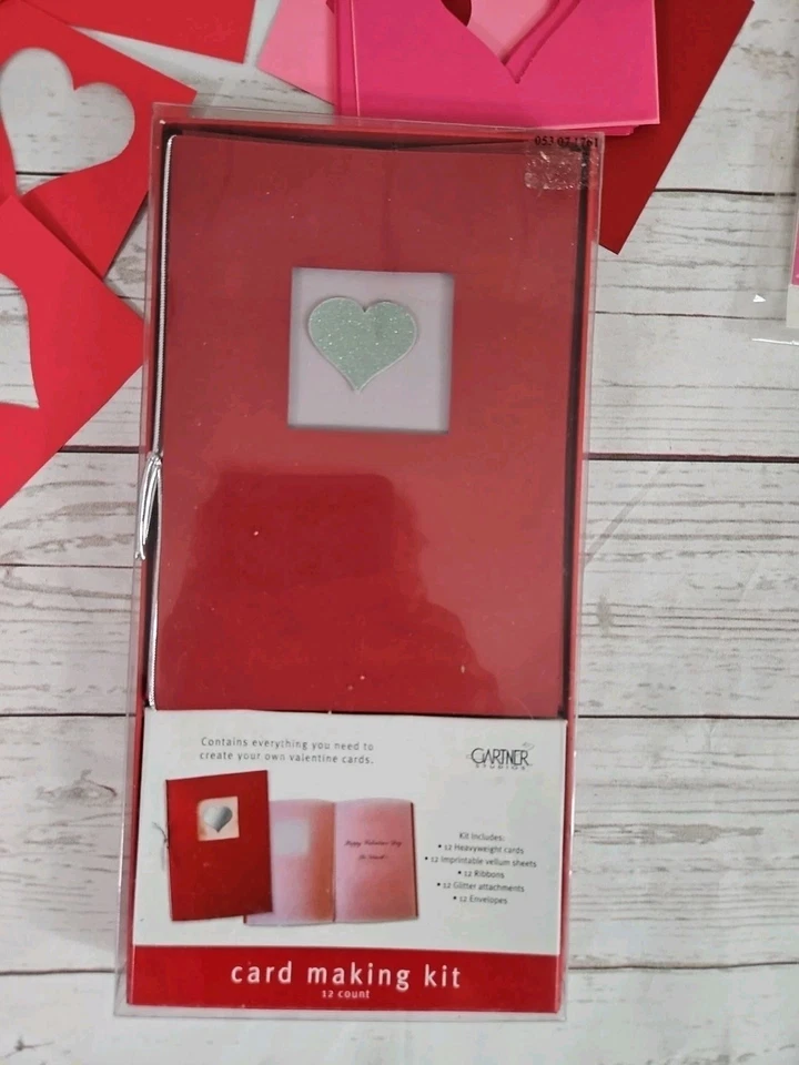 Gartner Studios 12 Count Valentine’s Day Greeting Card Making Kit New Open Box  - Image 2 of 4