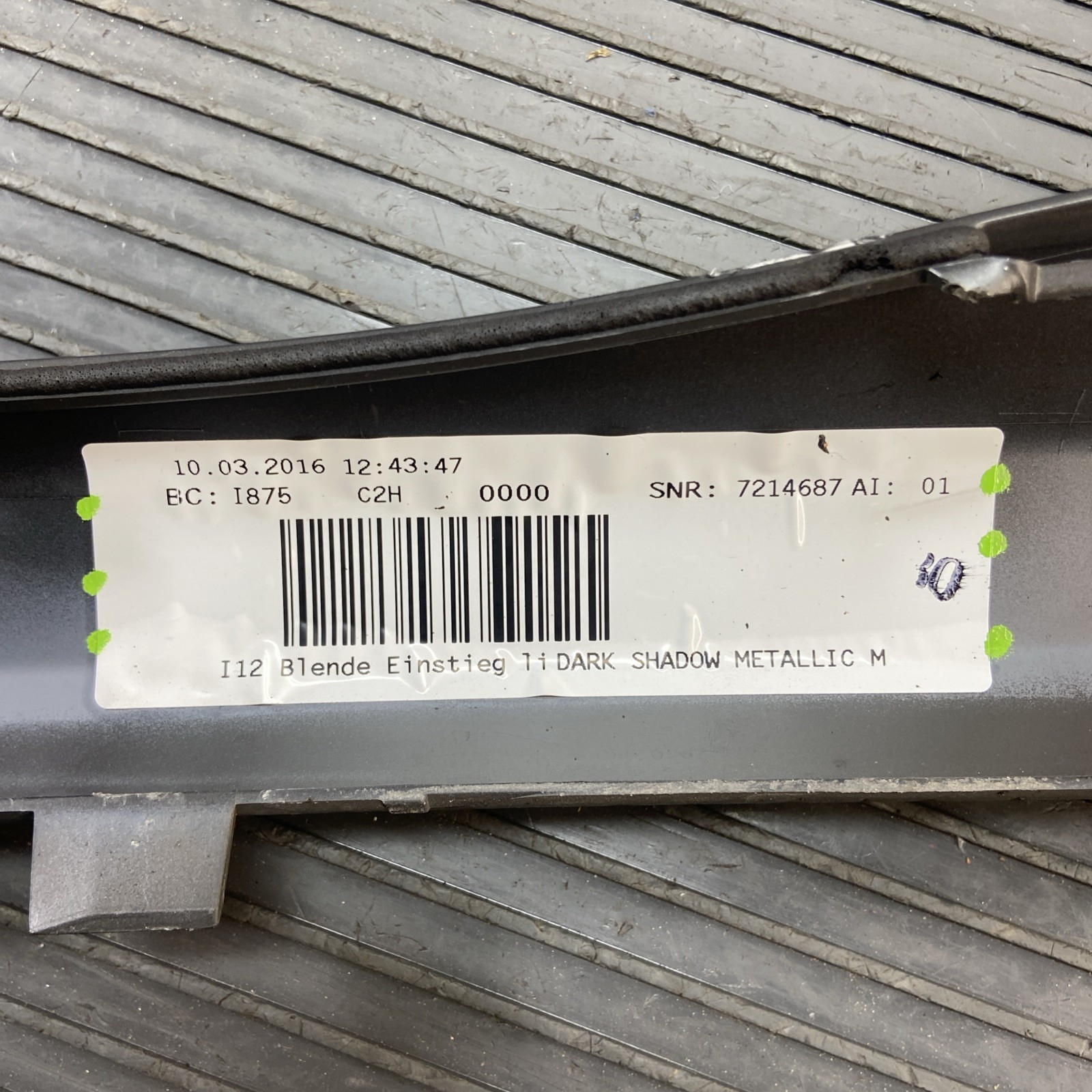 BMW i8 2014-2020 Front Left Lower Scuff plate