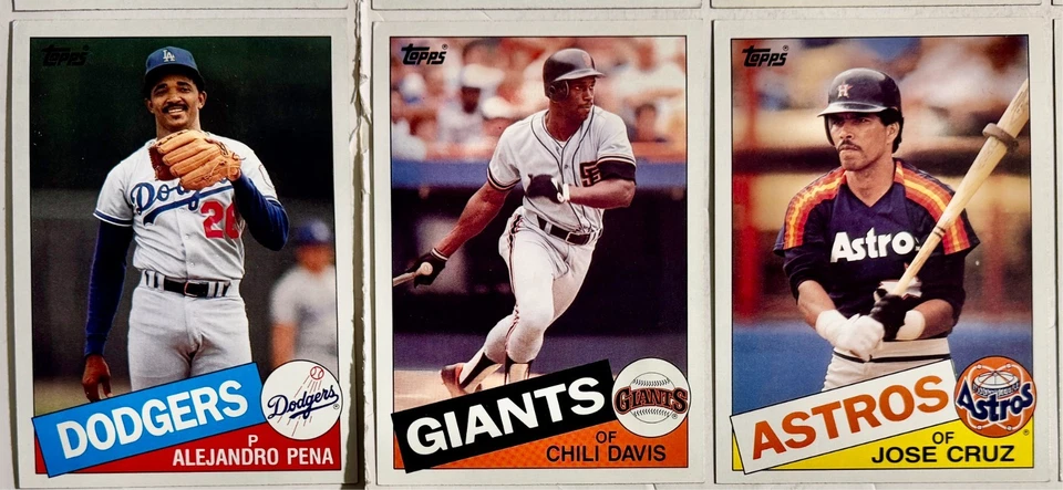 Topps 1980 1984 1985 Jumbo Giant Super Size 5x7 Baseball Cards Mixed Lot of 15 - Image 4 of 4