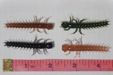 50 - 2" Plastic HELLGRAMMITE Fishing Lures - Bass, Crappie, Bream & Panfish