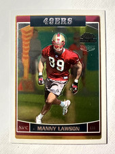 2006 Topps Chrome #177 Manny Lawson San Francisco 49ers Rookie Football Card RC. rookie card picture