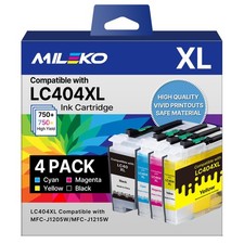 LC404 LC 404 Ink Cartridges for Brother Printer Ink LC404 Replacement for Brothe