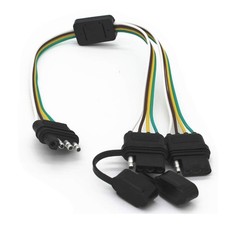 Tailgate Light Bar Adapter 4 Way Y-Splitter Plug 4 Pin
