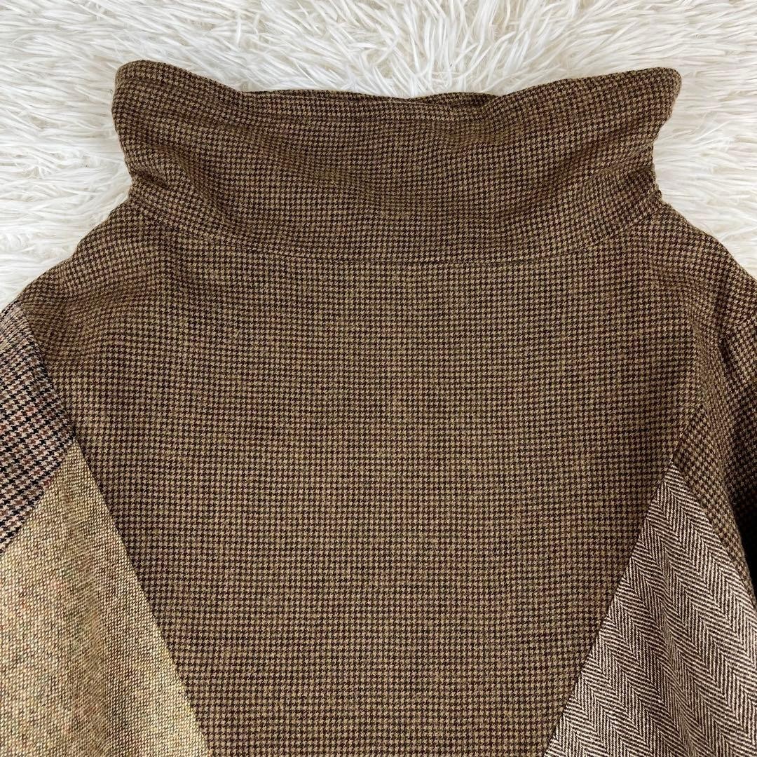 KAPITAL Patchwork Pullover Sweater Brown Size 1 L… - image 2