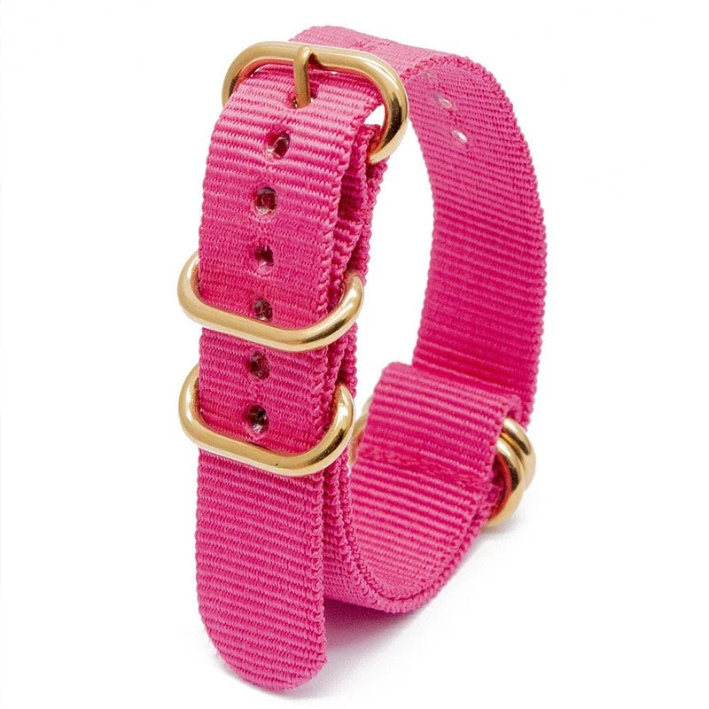 Correa de lona universal OG chapada al vacío oro hebilla ovalada impermeable para OTAN NUEVO Foto 3 de 4