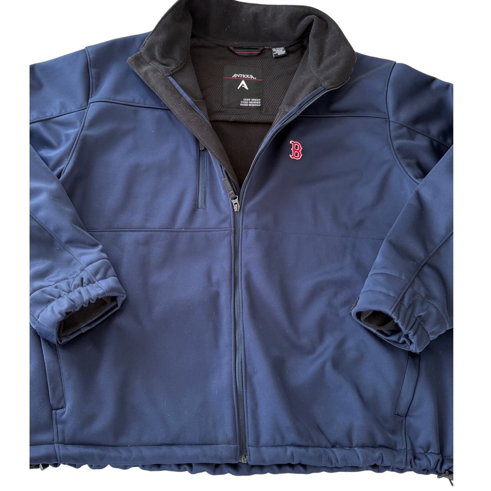 Boston Red Sox Baseball Jacket Antigua Mens XXL Bluer Water Resistant MLB