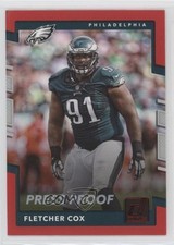 2017 Panini Donruss Press Proof Red Fletcher Cox #249 0tx