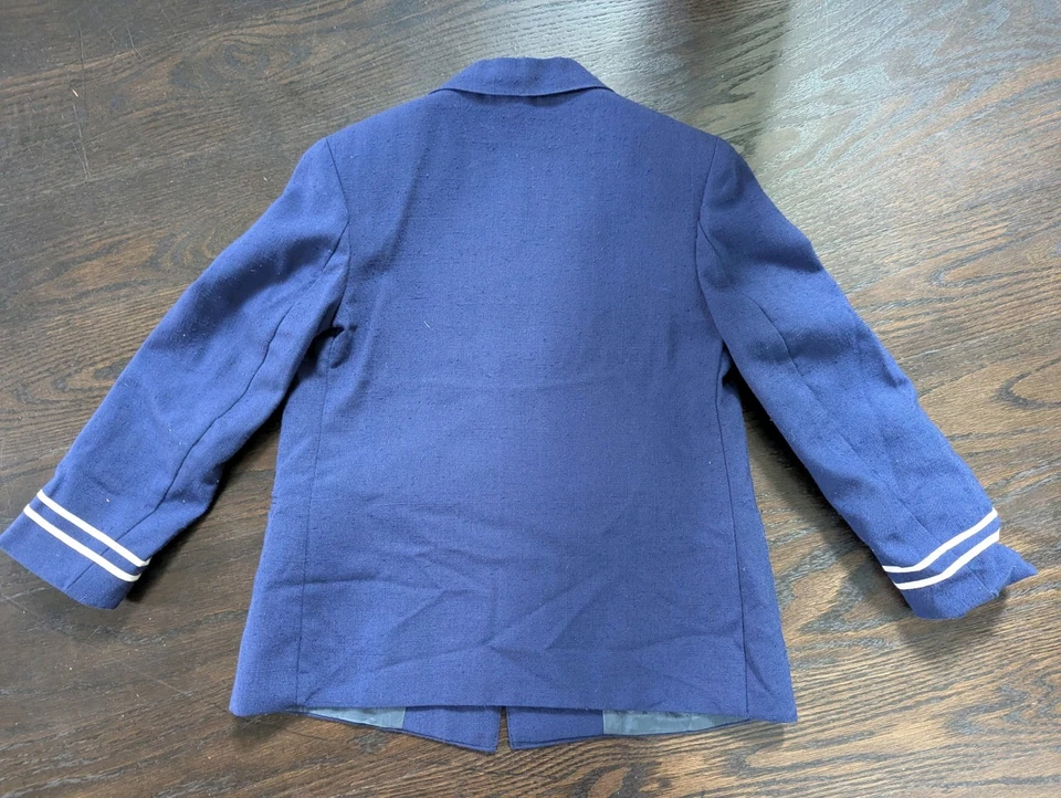 Boys Lightweight Linen Navy Blazer Jacket Nautical Size 5/6 - Image 3 of 4
