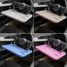 New Car Steering Wheel Tray Laptop Desk Food Drink Work Table Travel Organizer