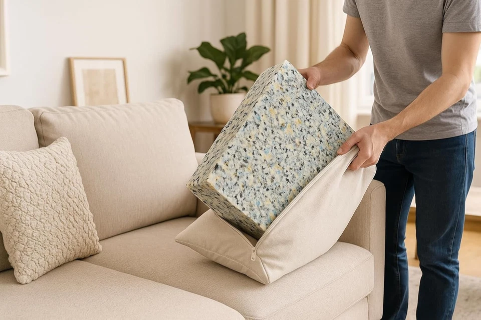 Extra Firm Foam Heavy Duty cut to size Recon foam 6lb - ALL SIZES CUT TO SIZE - Image 2 of 4