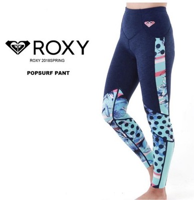Roxy Pop/Surf Neoprene Full Length Wetsuit Surf Pants Women 6 Navy Mixed Media