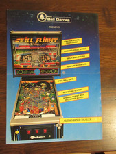Flyer-Pubblicità Flipper BELL GAMES Pinball -"SKILL FLIGHT" ITALY-ORIGINALE