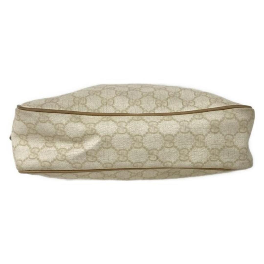 GUCCI GG Plus GG Supreme Shoulder Bag Ivory Beige Leather Used thumbnail 6
