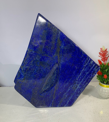 Lapislazuli dunkelblau poliert Freeform Rough Tumble Quartz Probe 8,8 kg
