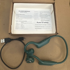 Bone Conduction Bluetooth Headphones Wireless Sport Headset Open Ear Green