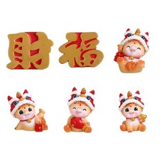 2026 Year of The Horses Sculptures Resin Fengshui Statue Luck & Wealth Statues