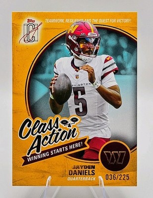 2025 Topps Signature Class JAYDEN DANIELS #CA-24 Class Action /225