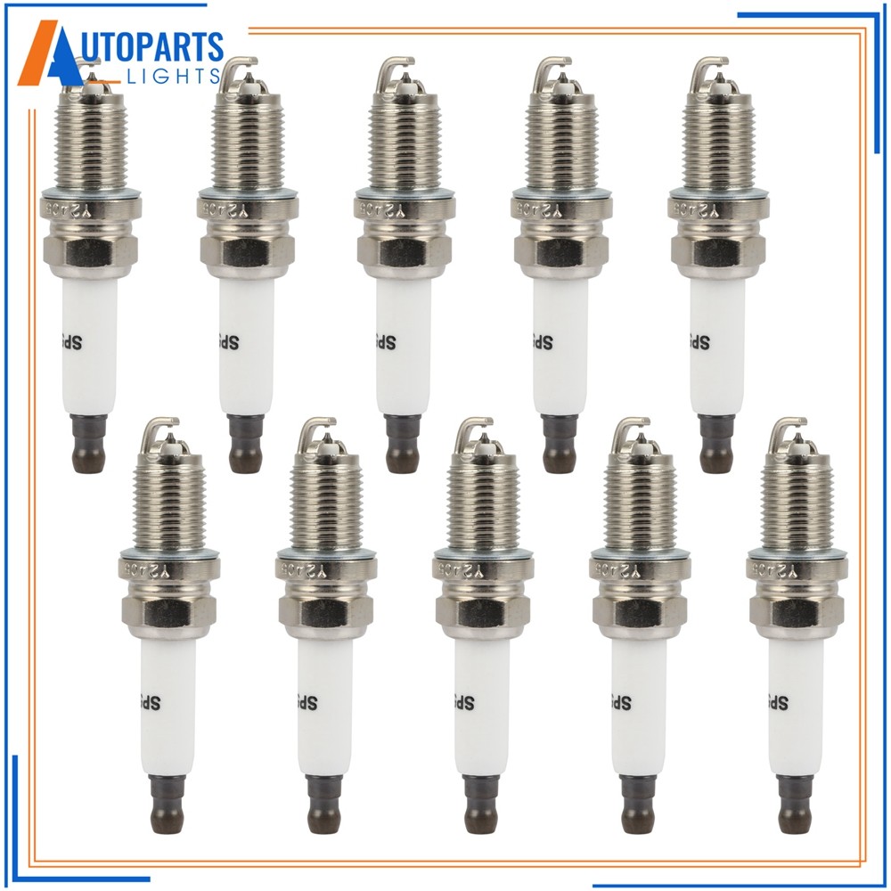 10Pcs Platinum Spark Plugs For S8 2007-2009 Sedan 4-Dr  Audi S6 2007-2011 5.2L