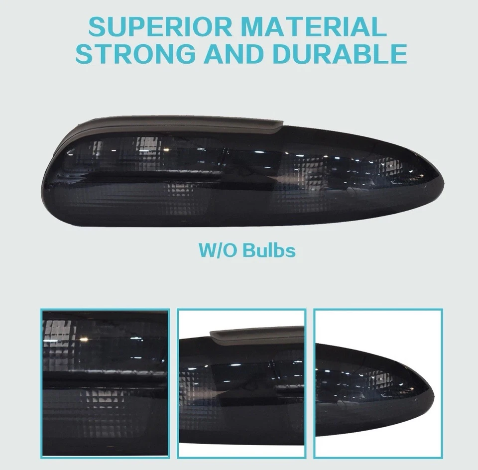 Luz trasera halógena de humo completo para Chevrolet Camaro Z28/SS 1993-2002 4 orificios de bombilla Foto 2 de 4