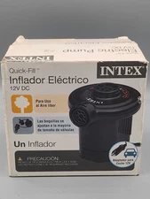 Intex Quick-Fill Electric Inflatable Air Mattress Pump Outdoor Use 12V DC Power 