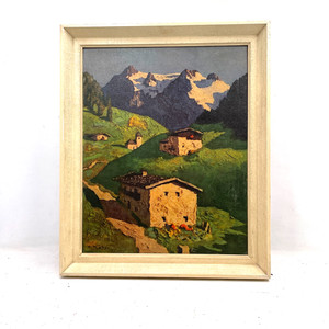 Alfons Walde 'Fruhling in Tiro' Spring in Tiro Framed Lithograph Print Artwork