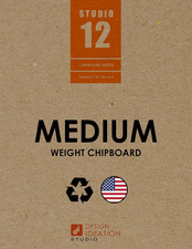 Medium Weight Chipboard Sheets. Brand. (9" X 12") .030” Thickness. (8 Sheets)