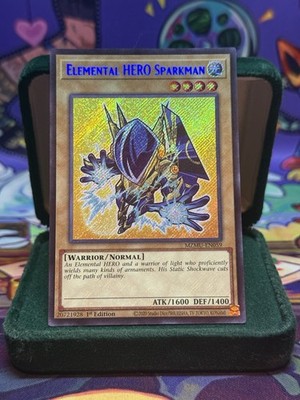 Yu-Gi-Oh! Secret Rare Chibi Elemental HERO Sparkman MZMU-EN059 M/NM