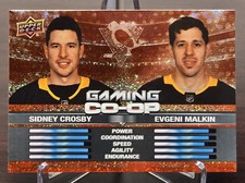 2024-25 Upper Deck Series 1 Sidney Crosby/Evgeni Malkin Gaming Co-Op #CGO-4