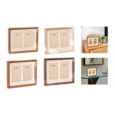 Two Medals Display Case Photo Frame Collectible Tabletop Decor Medal Display