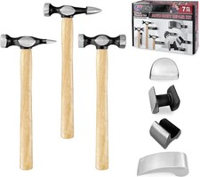 7 Pc Auto Body Fender Repair Tool Hammer Dolly Set Auto Body Repair Tool Kit