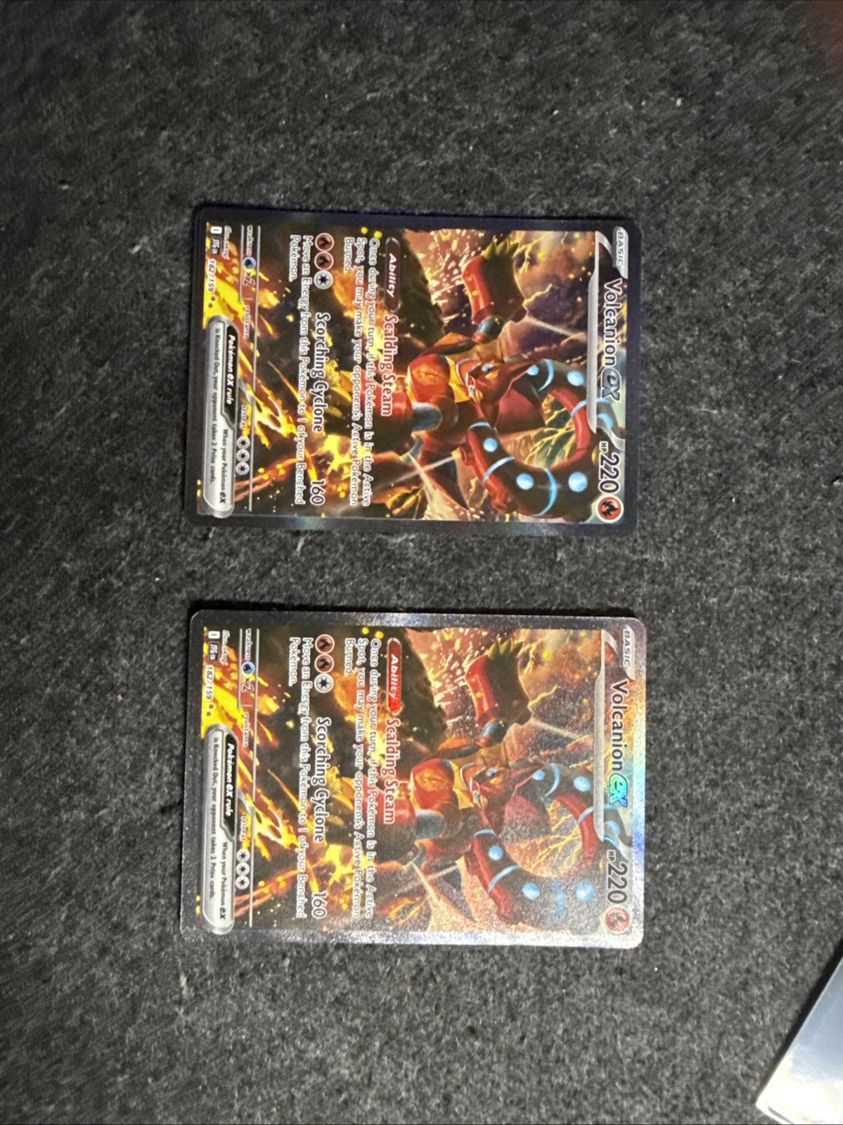 Volcanion ex 182/159 Sv09: Journey Together Holo 2 Card Lot