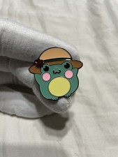 Kawaii frog cute with hat enamel pin brooch anime cartoon