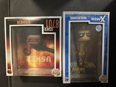Funko Pop Set: X-Men Wolverine #42 (Comic Covers) + Usher 8701 #39 (Albums)