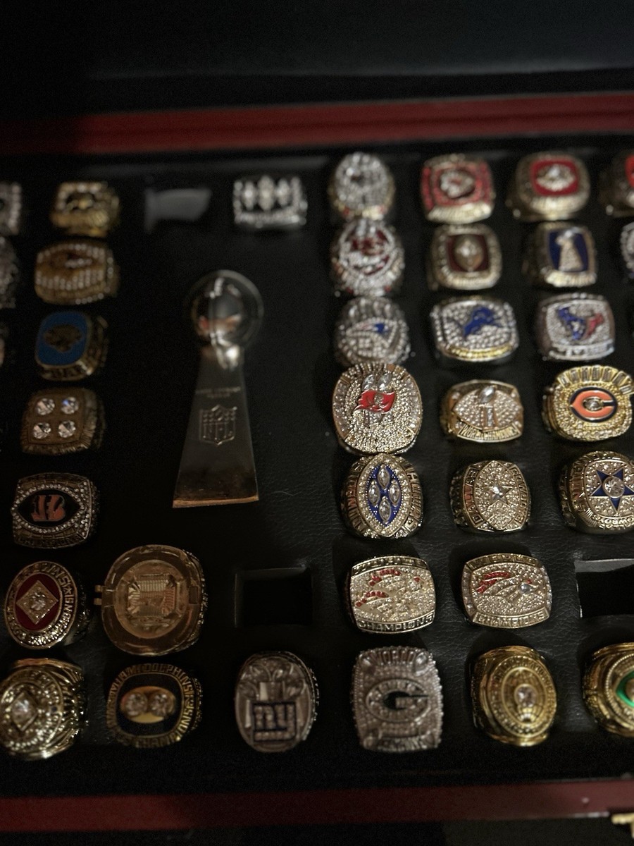 SUPERBOWL 1966-2020 SIZE 11 RING BUNDLE SET OF CHAMPION BOX &MINI