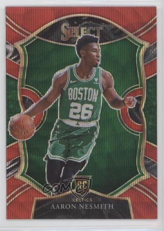 2020-21 Panini Select Concourse Red Wave Prizm Aaron Nesmith #74 4m4